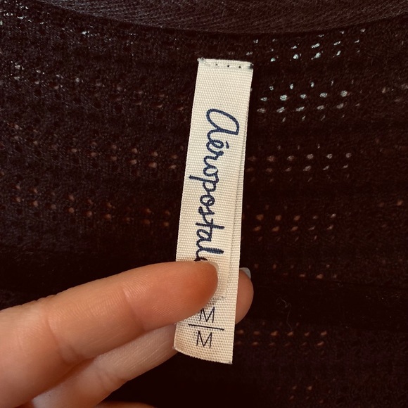 ❌ SOLD ❌ Black Aeropostale Cardigan - Picture 3 of 6